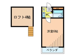 ハイムレインボーAの物件間取画像